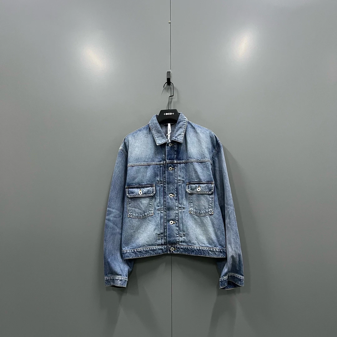 95新 maje 713 KENZO 蓝色水洗牛仔外套 M码 015392