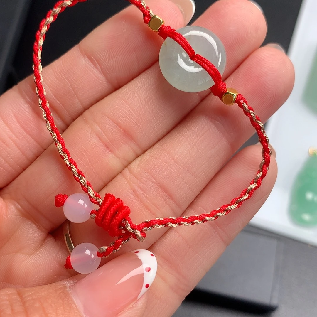 翡翠未镶嵌颈饰手绳