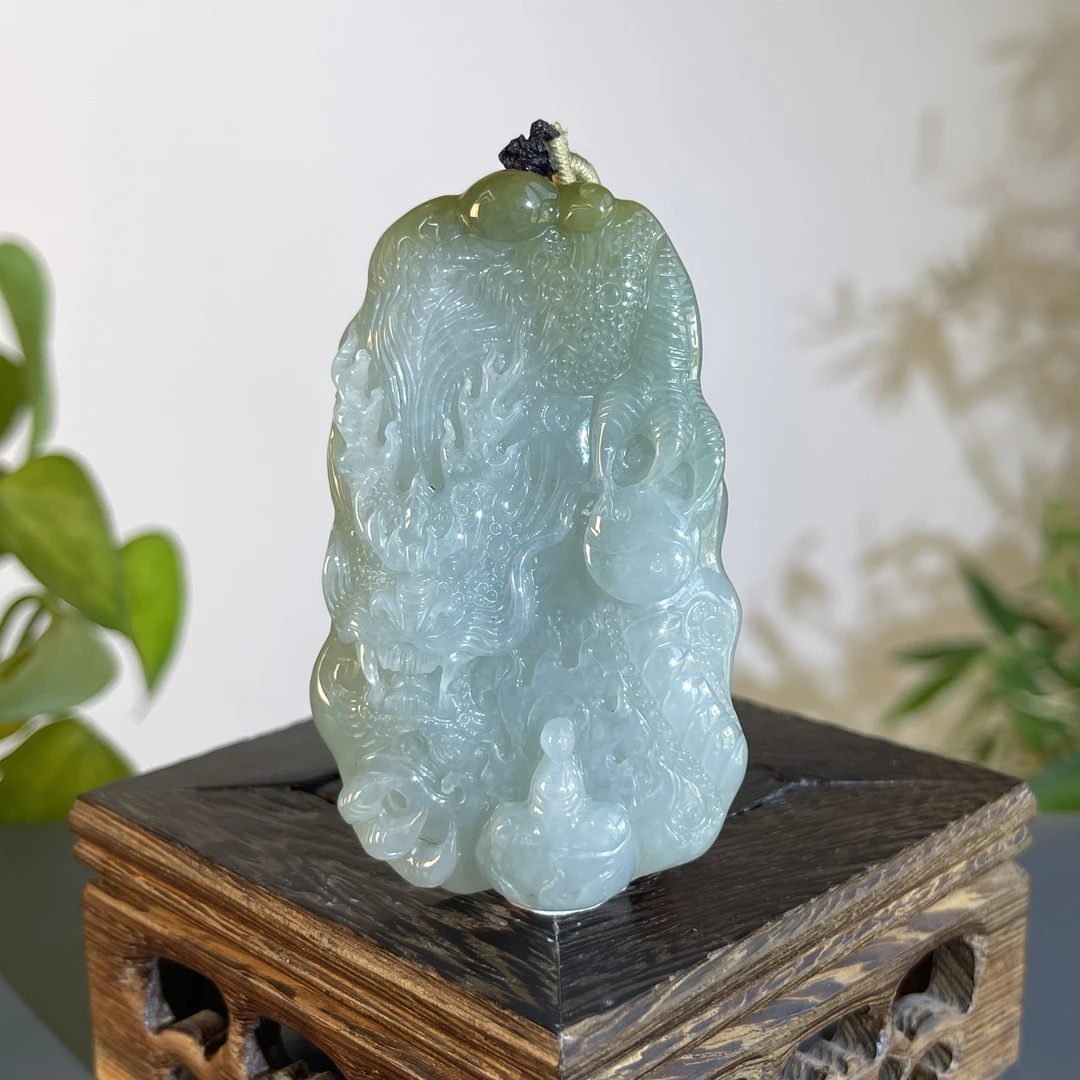 JTB19-72 天然翡翠缅甸A货 龙牌