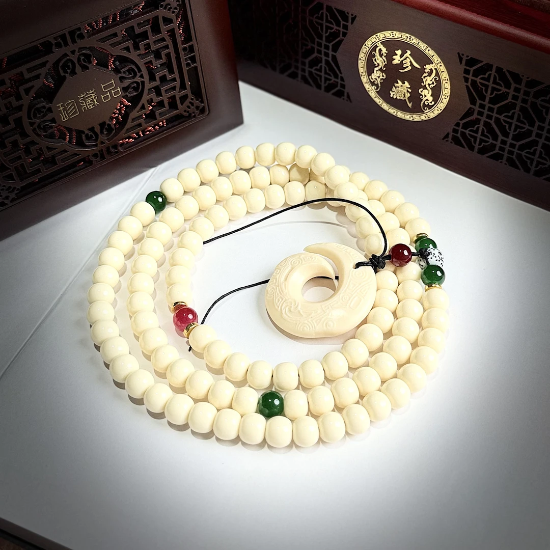 S0705-白菩提108颗 8mm*9mm （无礼盒）