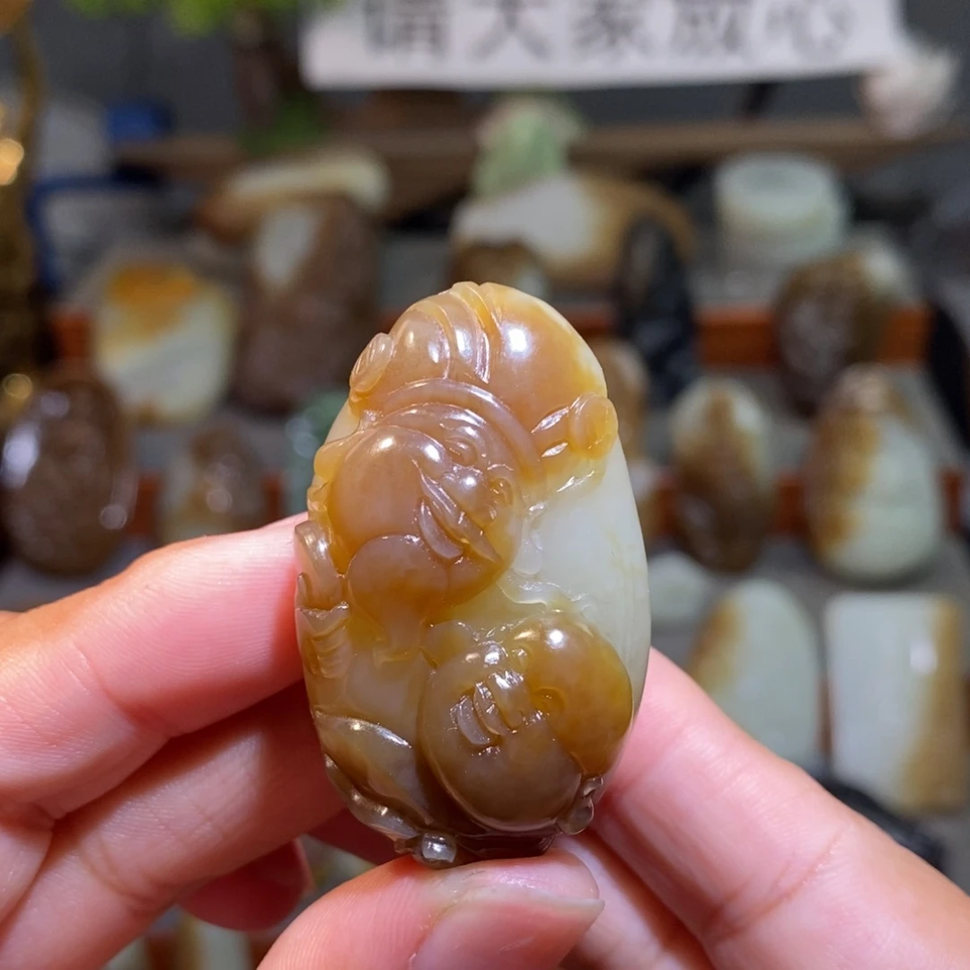 颈饰未镶嵌和田玉（糖玉）人财两旺