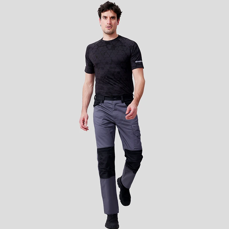 680外贸多口袋工装裤男春秋直筒户外宽松工作裤加固耐磨耐穿工地