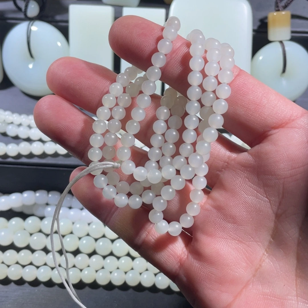 和田玉未镶嵌吊坠(不含链)卡5项链