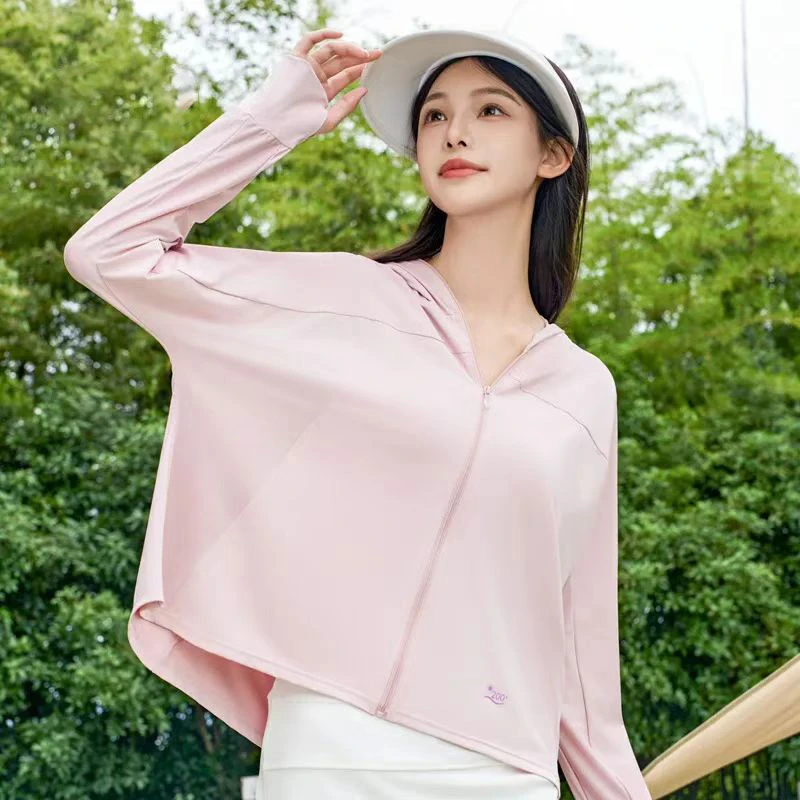 新款防晒衣女冰丝透气户外防晒服夏天出游防紫外线薄款外套.