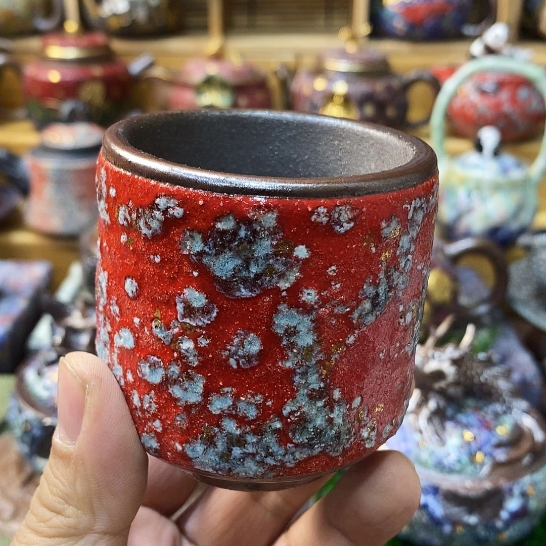 粗陶志野柴烧茶器