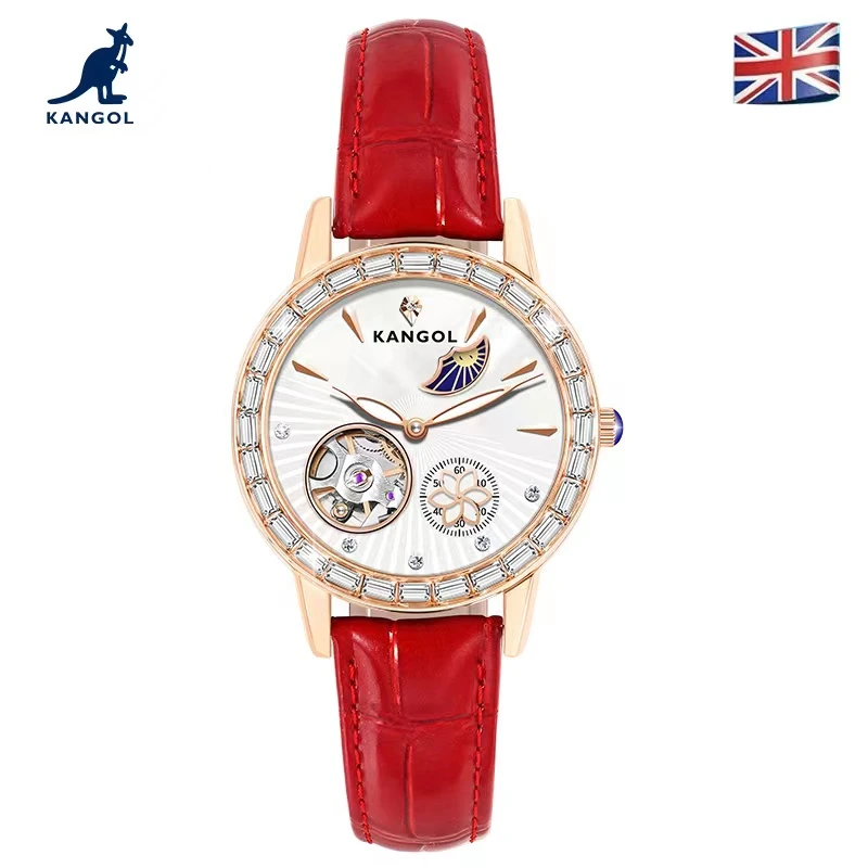 【温雅专享】坎戈尔袋鼠精致时尚百搭防水女士机械腕表-K121