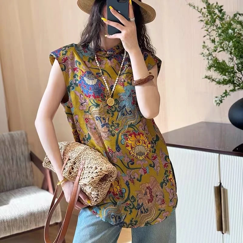 2025夏款欧货国风马甲