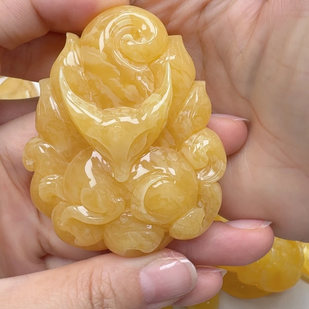 一***早琥珀未镶嵌珠宝奇石