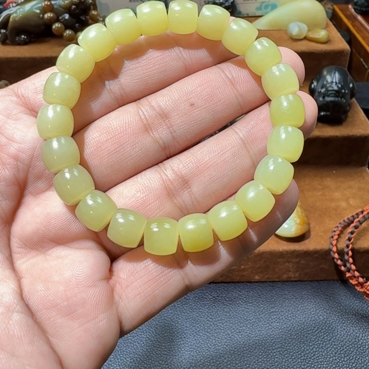 和田玉未镶嵌手链颜色多样性发货拍一发一