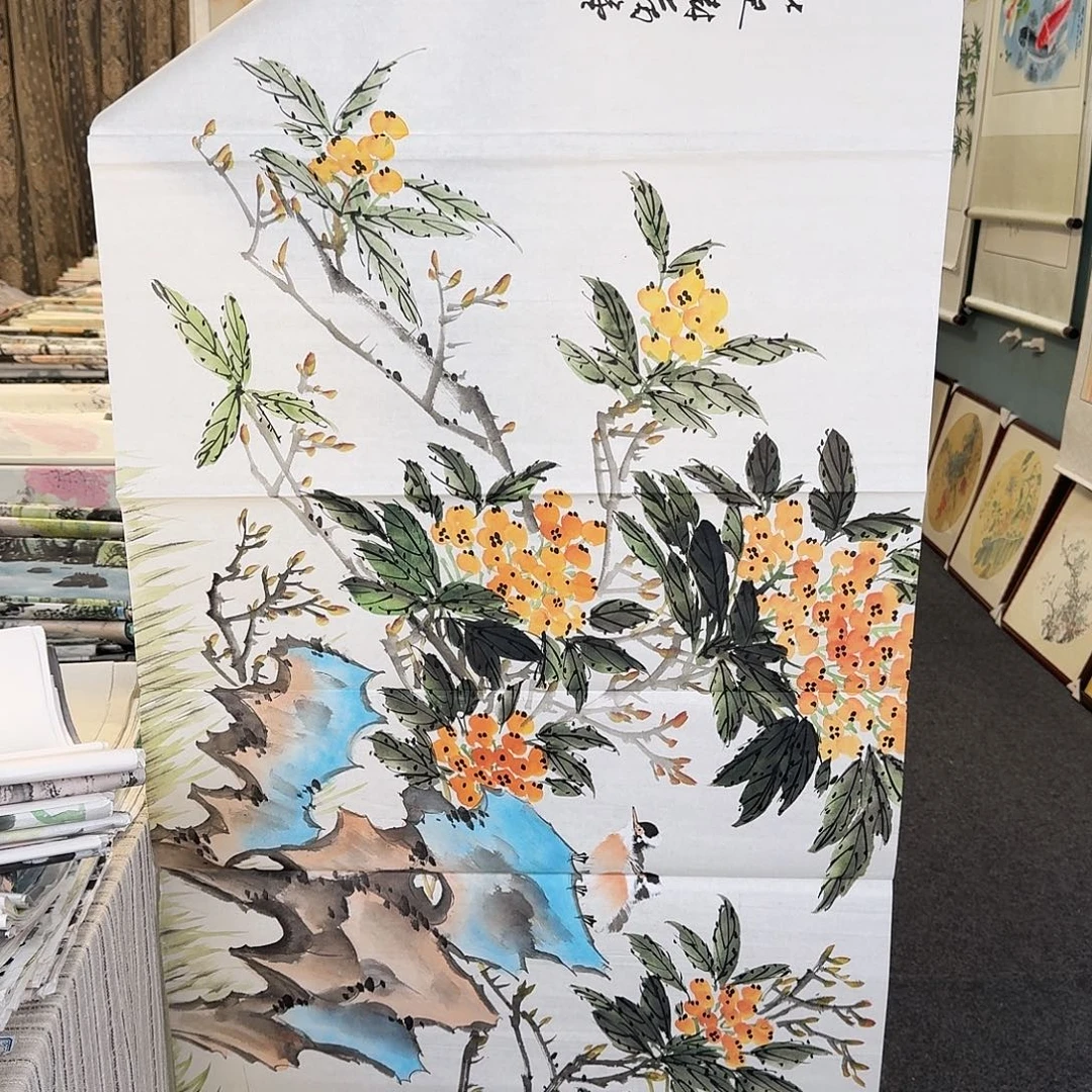 纯手绘国画作品好看四尺