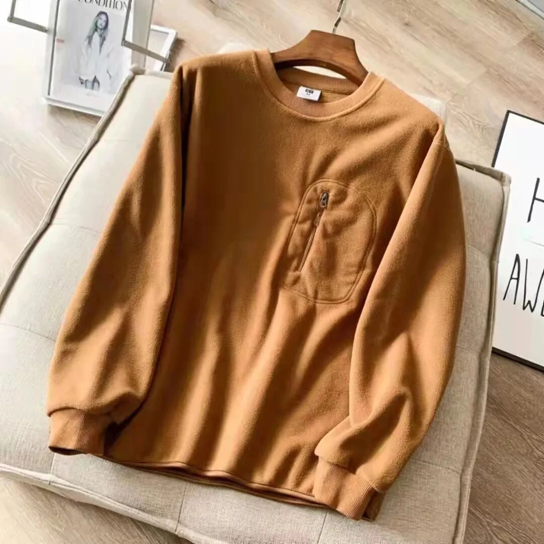 断码撤柜 男女同款秋冬户外机能双面绒保暖休闲圆领卫衣打底衫