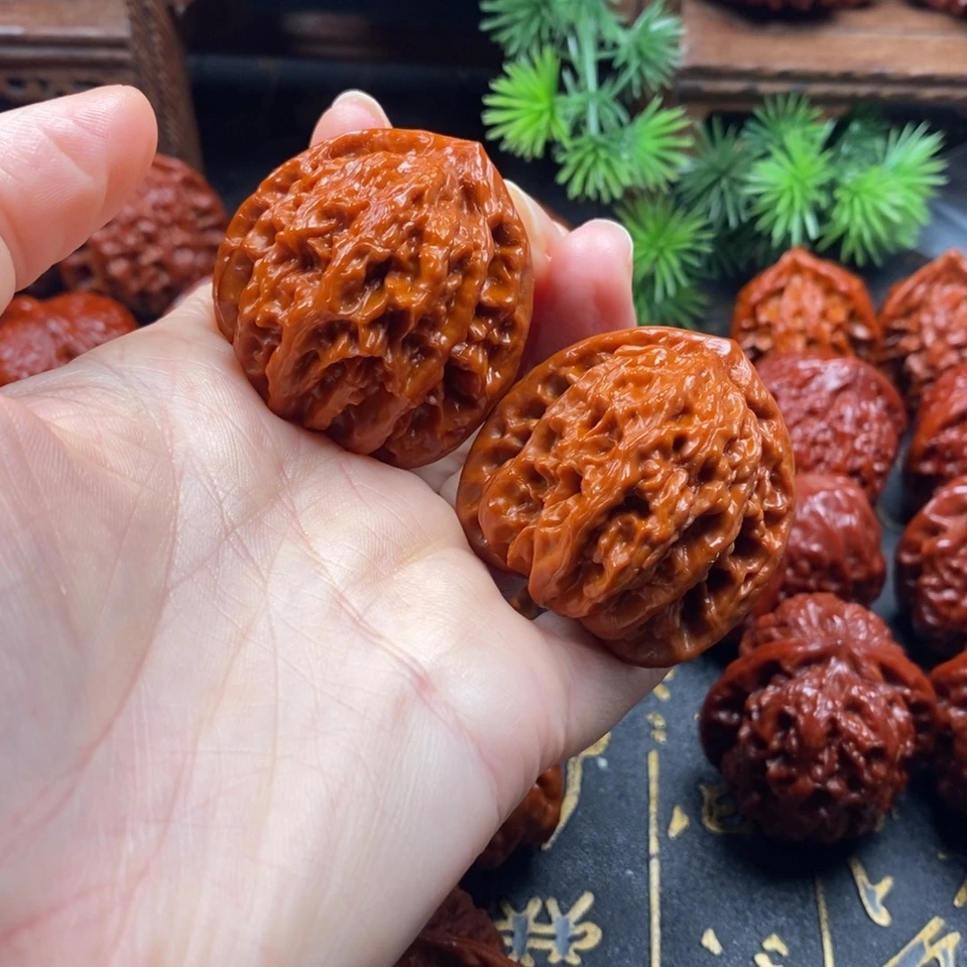 文玩核桃把件麦穗虎