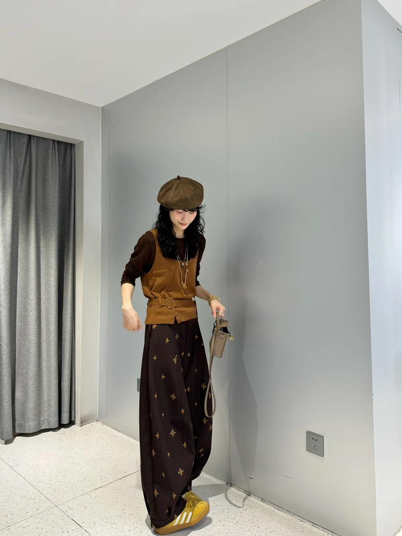 吧吧啦-系腰两件套上衣