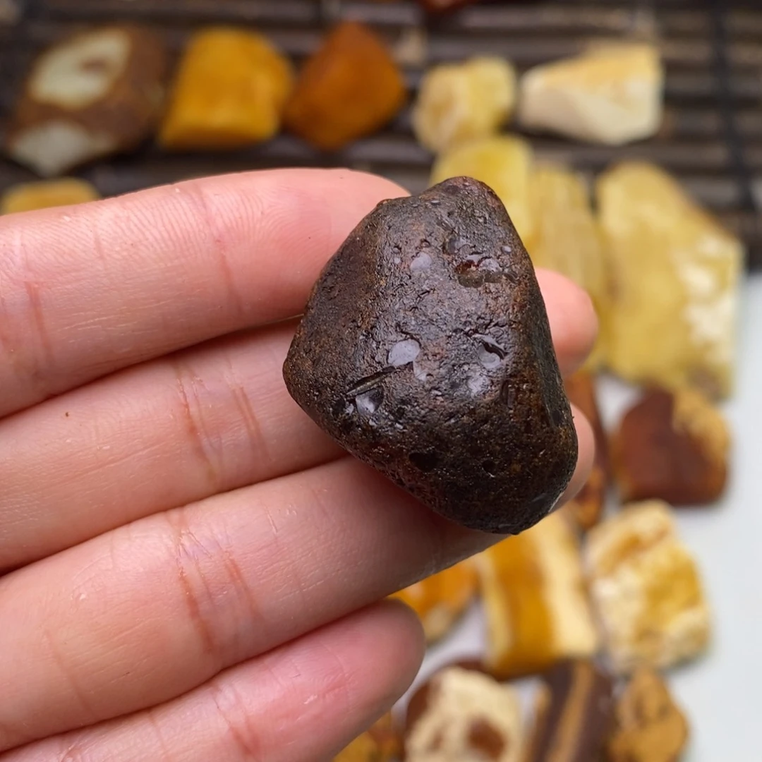 米***头定制琥珀天然蜜蜡乌料