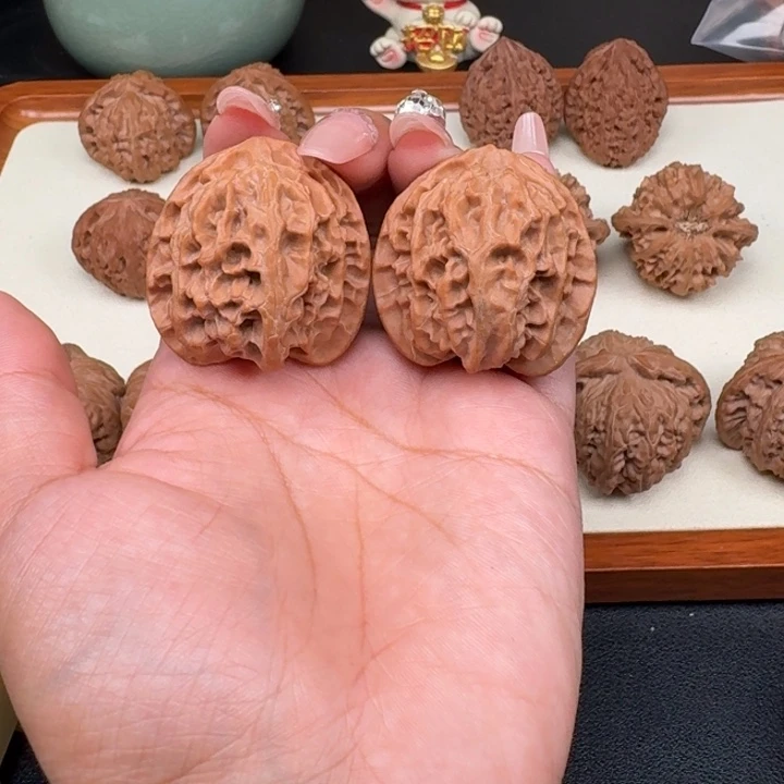 把件文玩核桃全品苹果全家福37