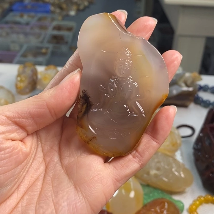 玛瑙/玉髓吊坠(不含链)未镶嵌