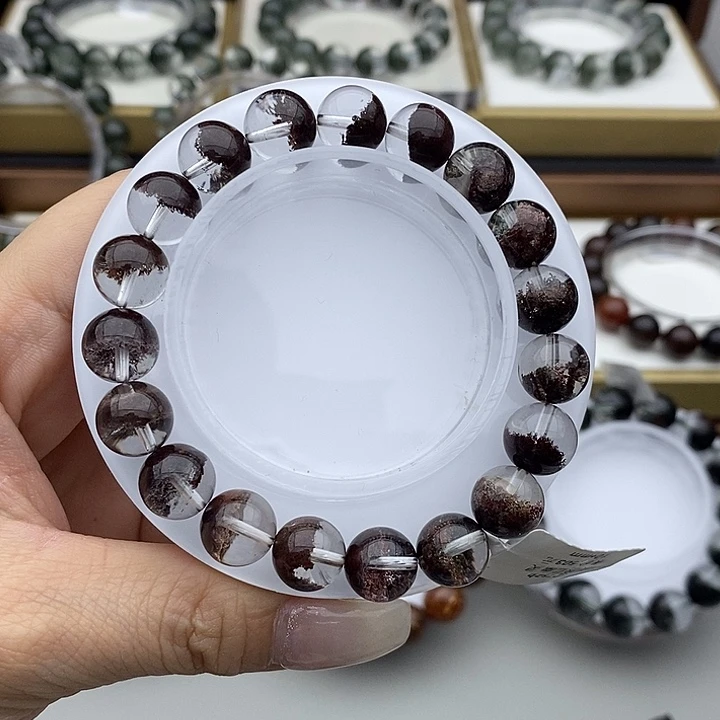 水晶手串未镶嵌-***g红幽灵10mm
