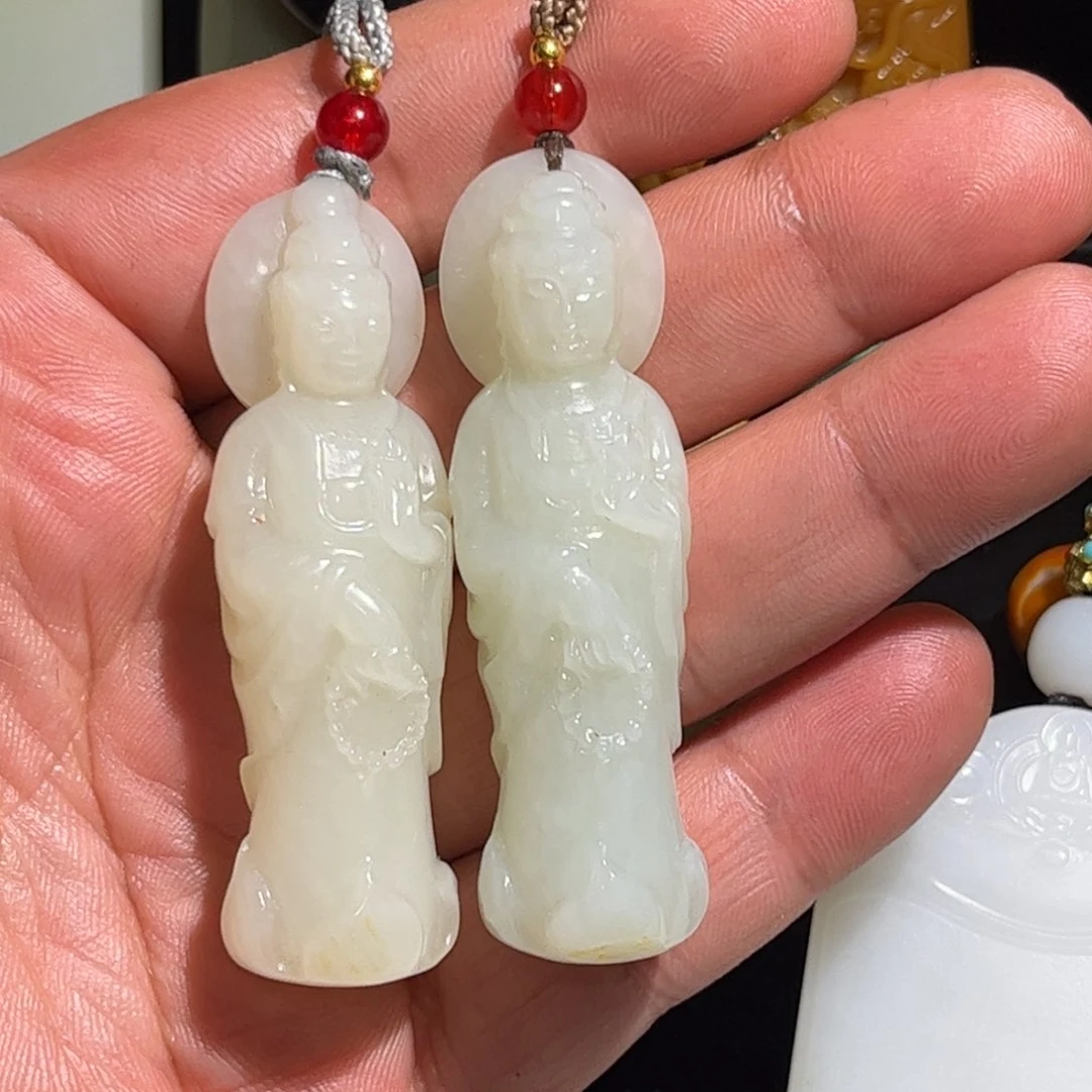 和田玉挂件未镶嵌山****人