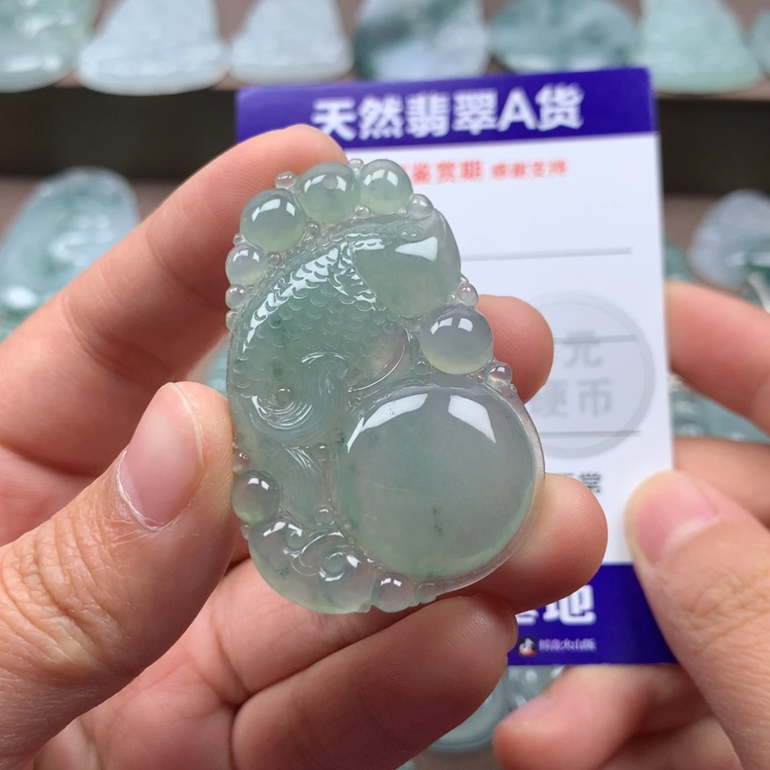 颈饰未镶嵌翡翠倪*啊天然翡翠