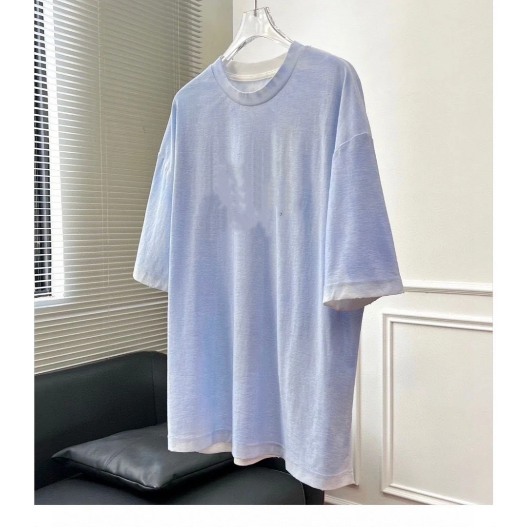 落肩圆领1996宽松纯色短袖