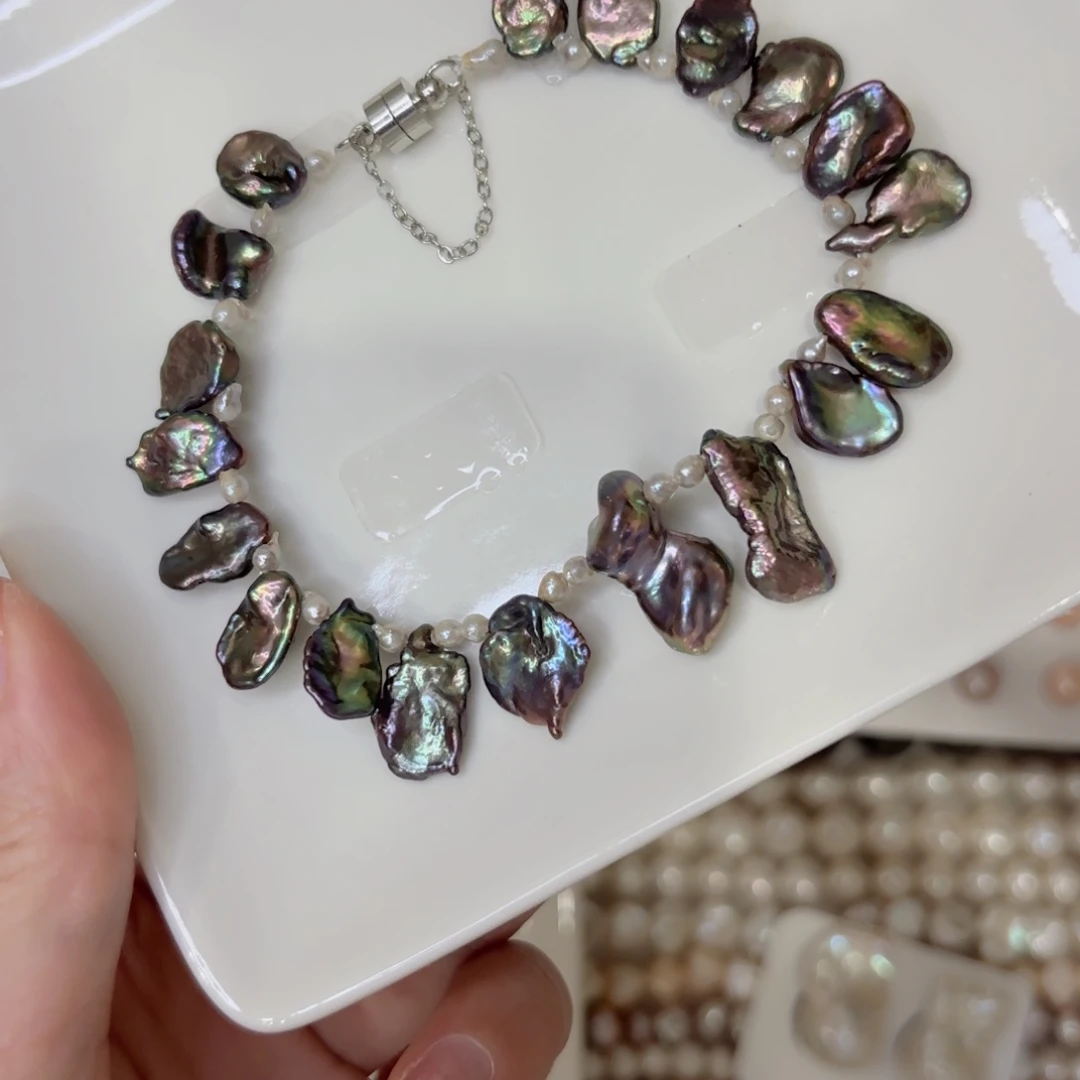 锆石合金，花瓣手链