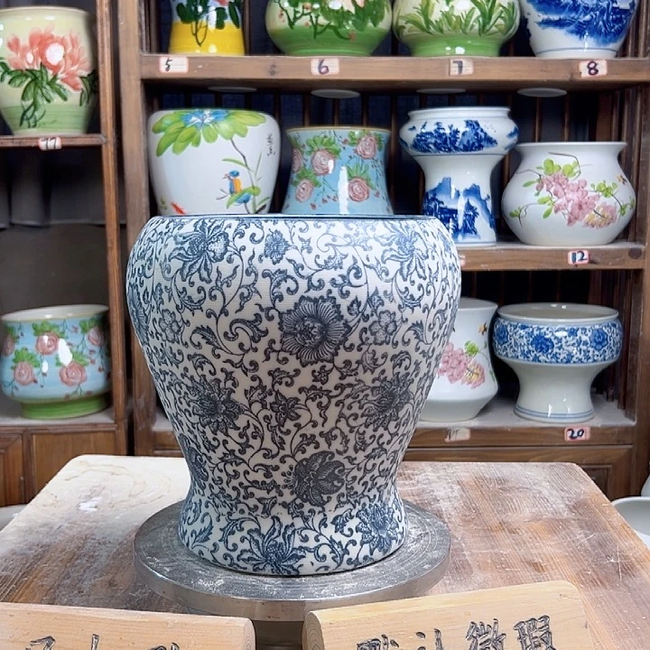 陶瓷鱼尾复古青花款新款陶瓷陶瓷陶瓷
