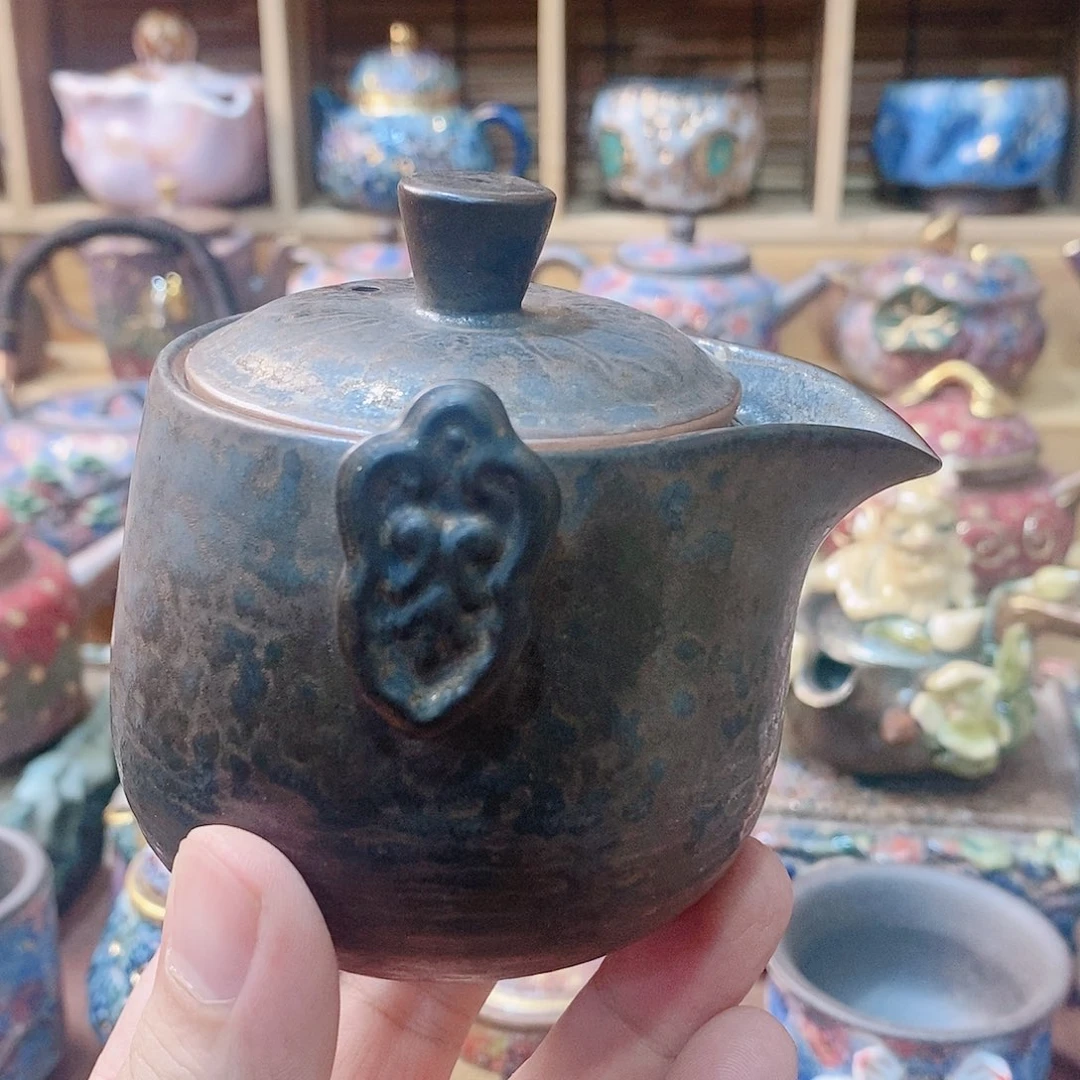 粗陶志野柴烧茶器
