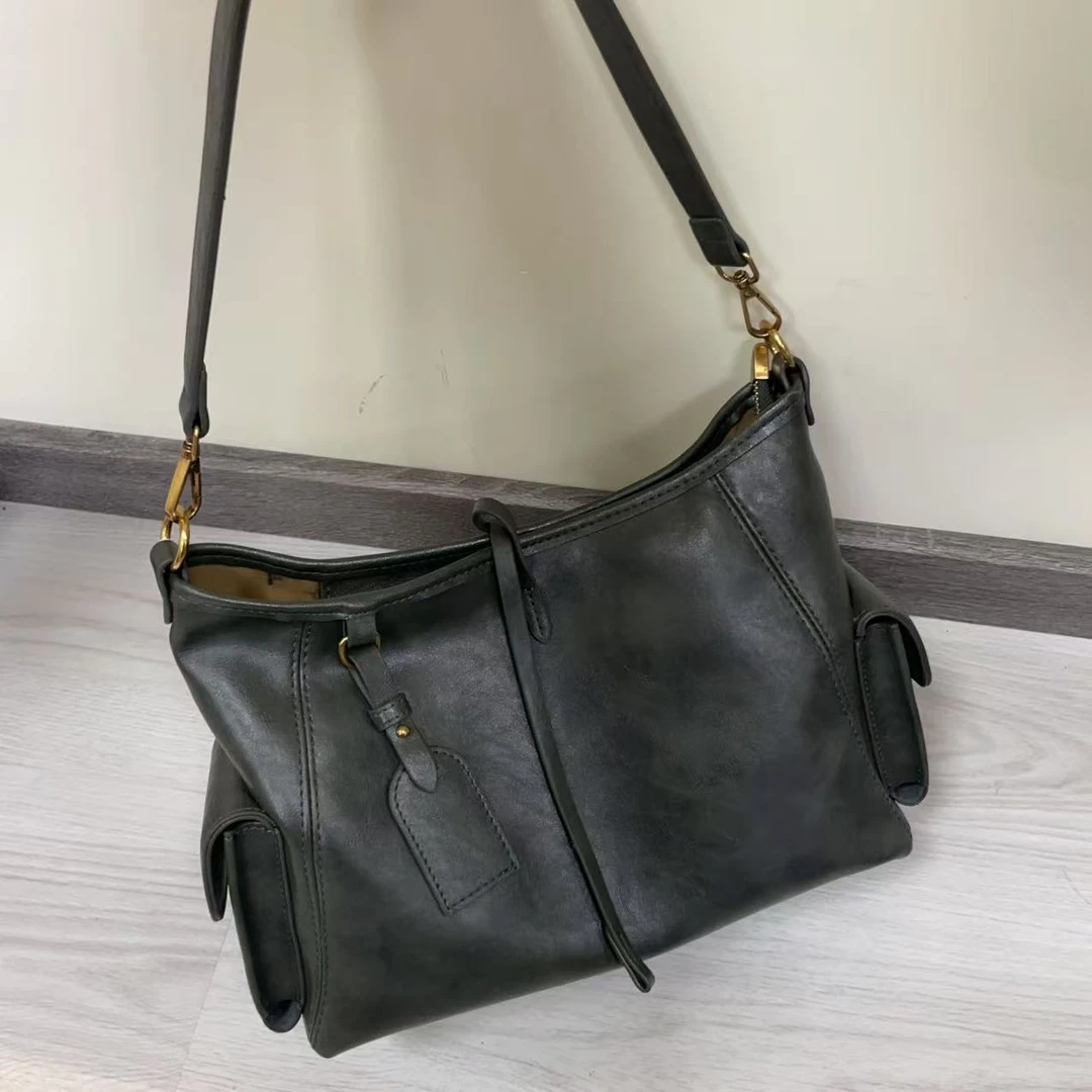 6142#墨绿色【尺寸：长-宽-高-】潮流气质休闲百搭时尚女士单肩包