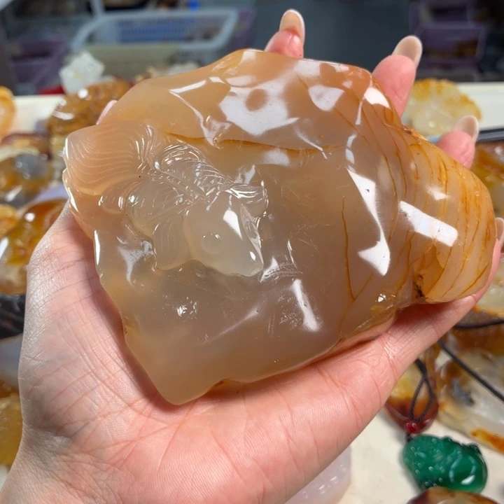 玛瑙/玉髓未镶嵌吊坠(不含链)