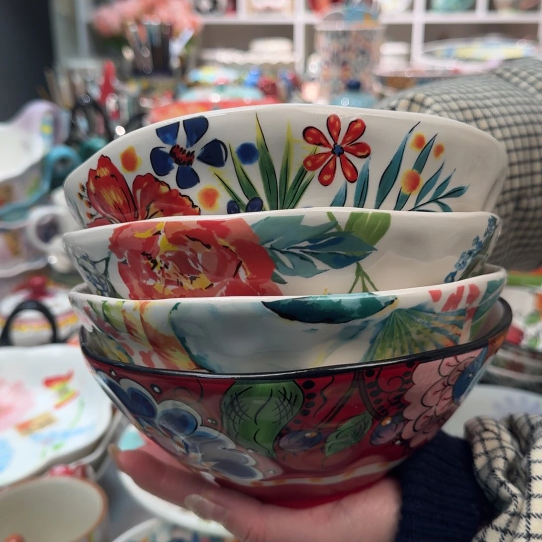 陶瓷7英寸斗笠面碗4只，看图