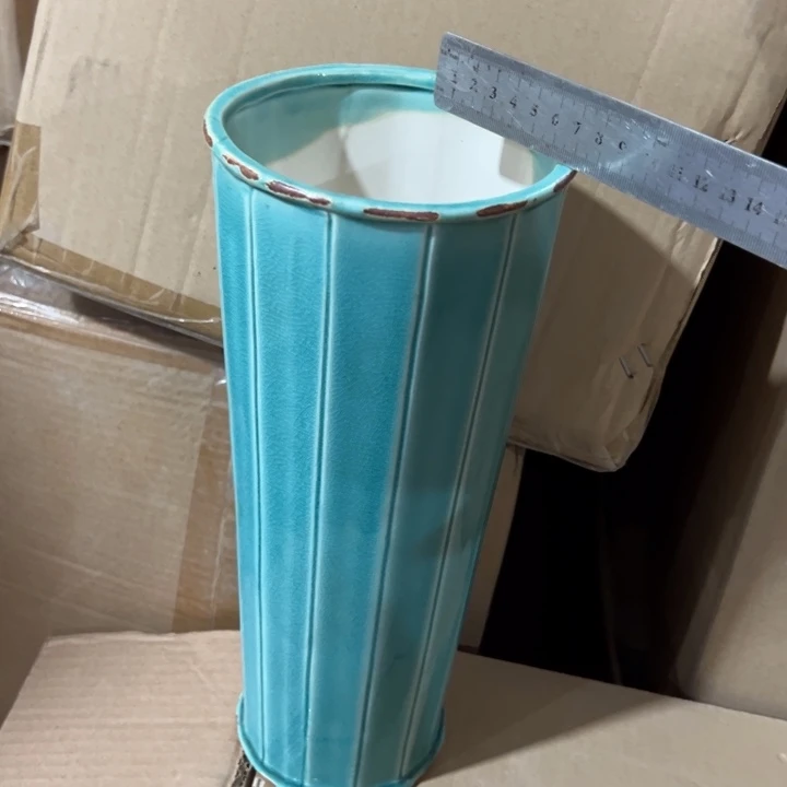 瓷花瓶摆件外贸出口（微瑕）高34口12公分