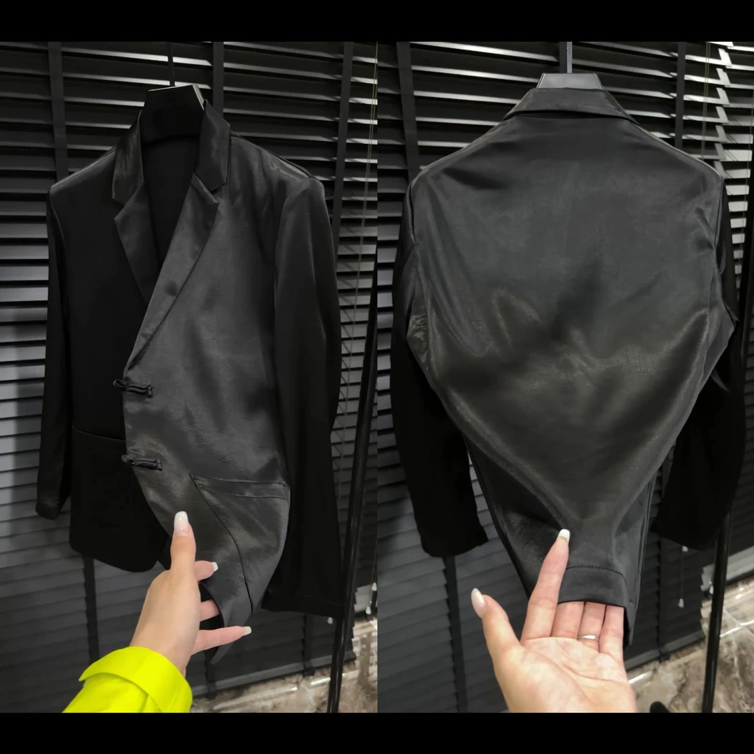 夏季超薄舒适男士修身面膜西服9038