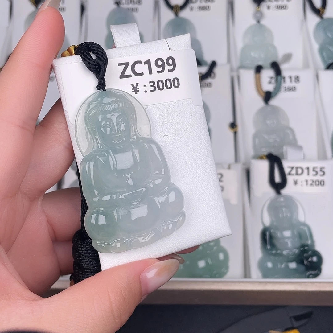 翡翠未镶嵌颈饰zc199