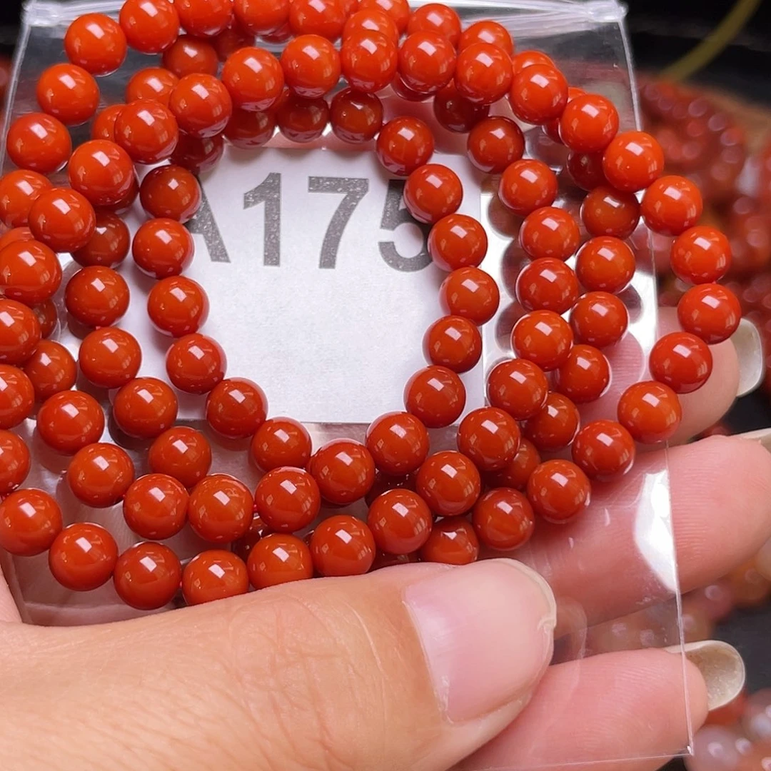 未镶嵌手链南红玛瑙剑**心