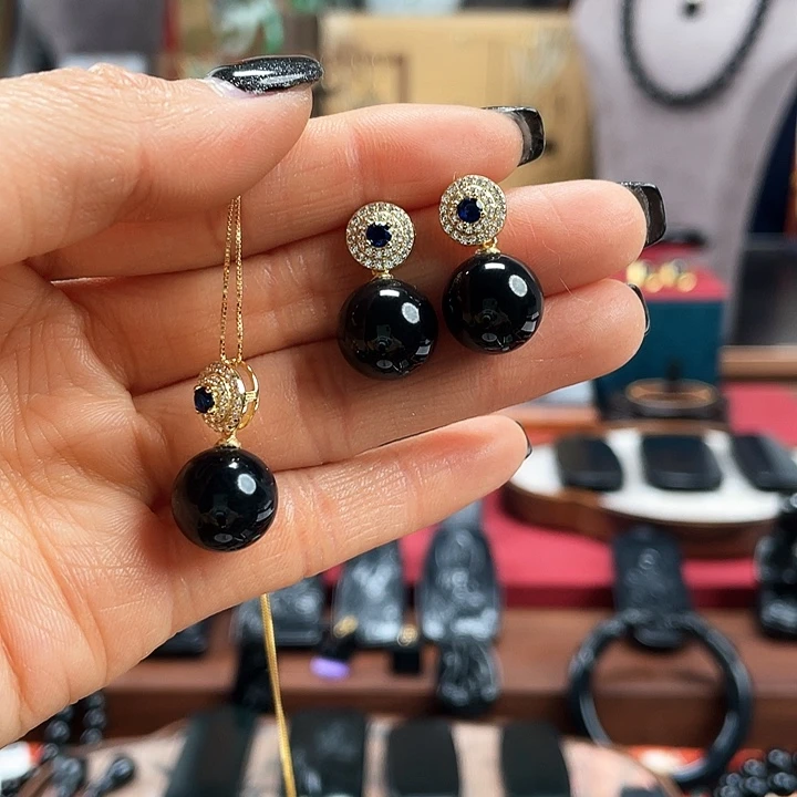 和田玉挂件银S925镶嵌韩****茶卡12