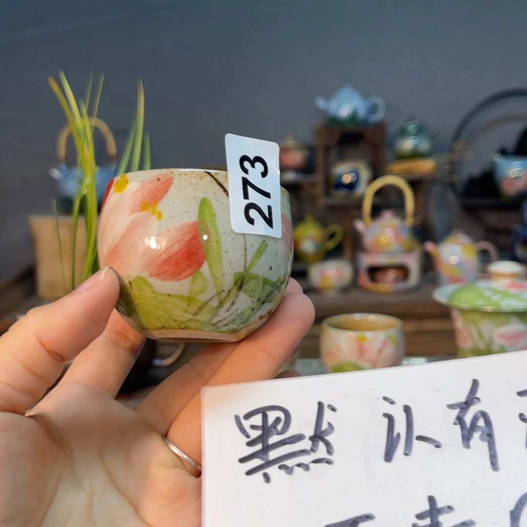 杯O***！素浅陶瓷手工手绘