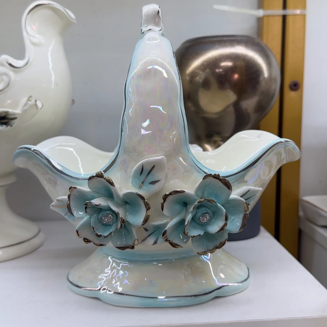 瓷片陶瓷工艺花瓶摆件