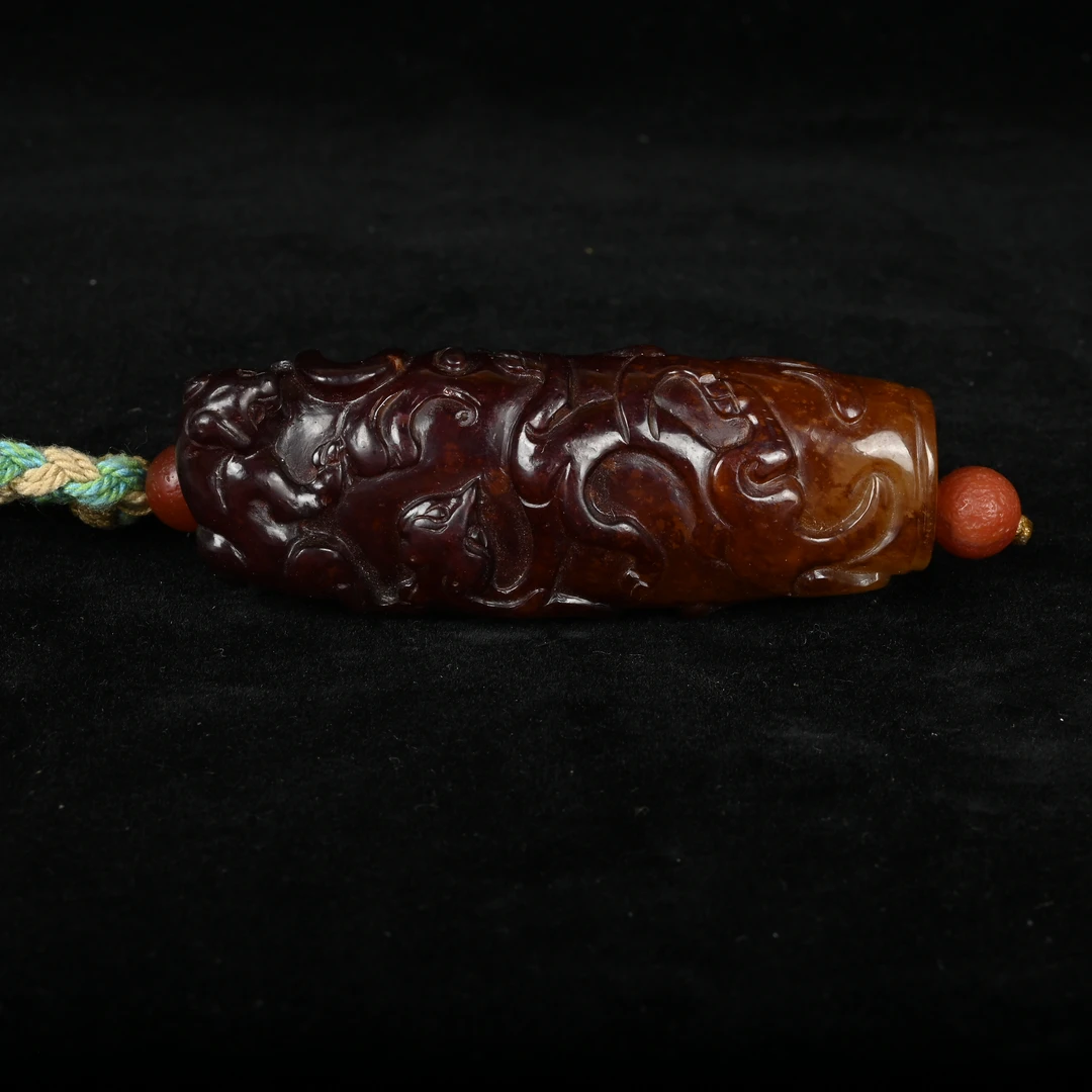 明代龙熊纹玉勒子/SY.0479303/集萃斋