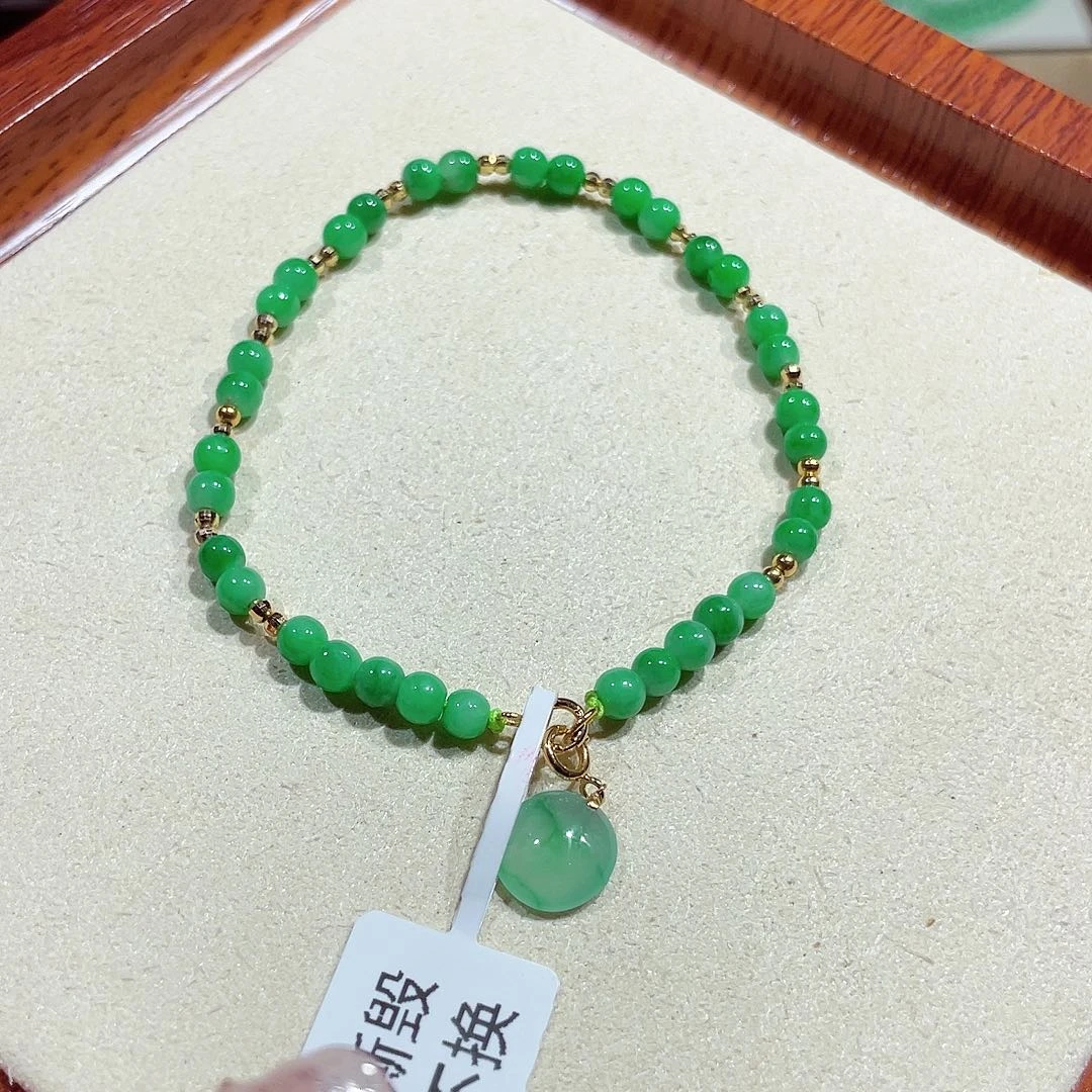 未镶嵌手链翡翠天然缅甸翡翠A贷卡3.8