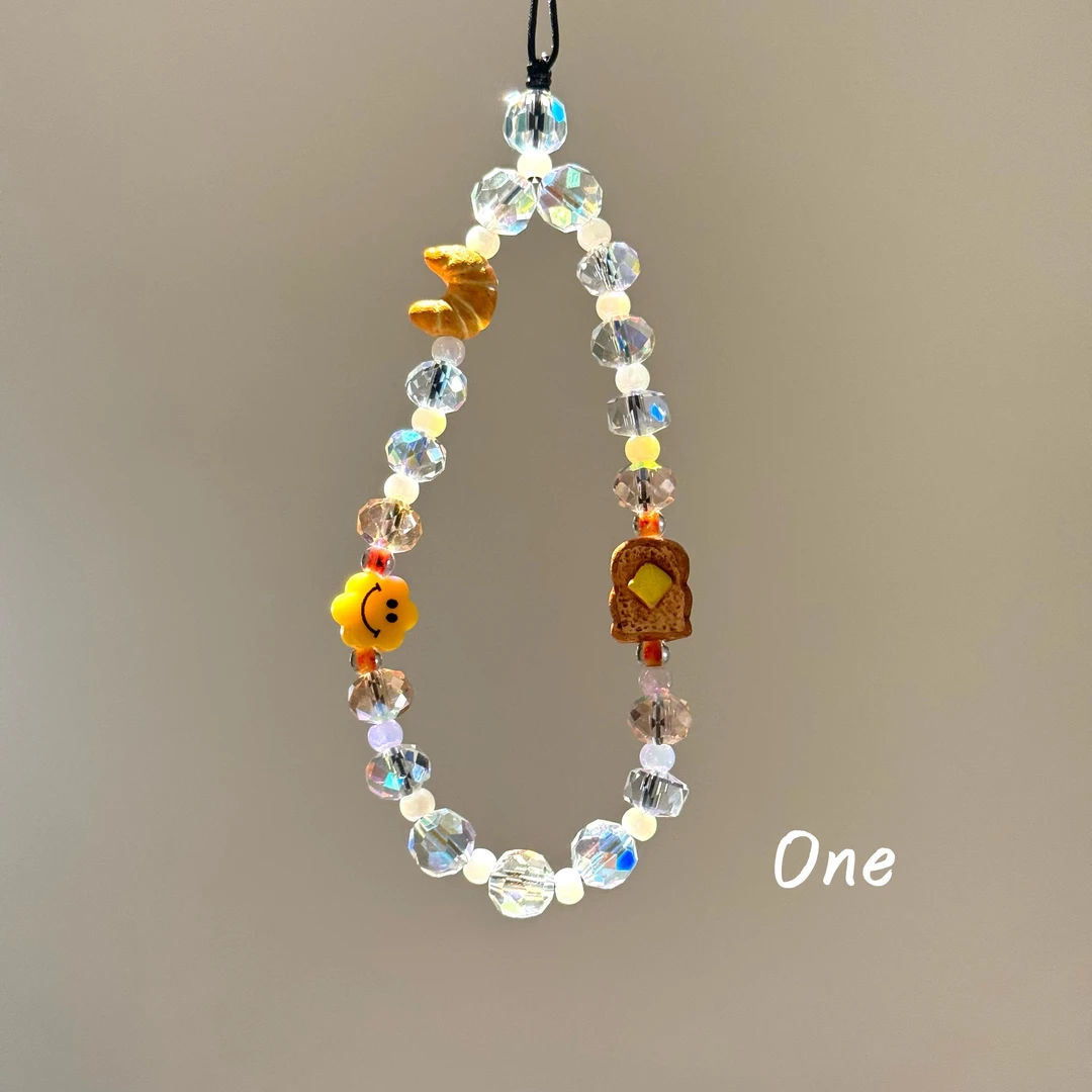 ONE“一起吃早餐”创意装饰链条挂绳挂饰可爱便携链条防丢