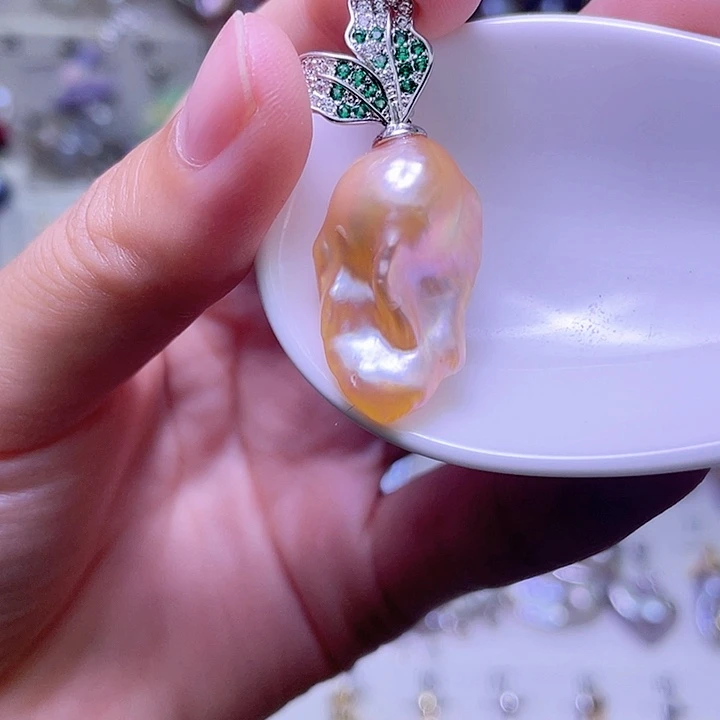 颈饰合金淡水珍珠45