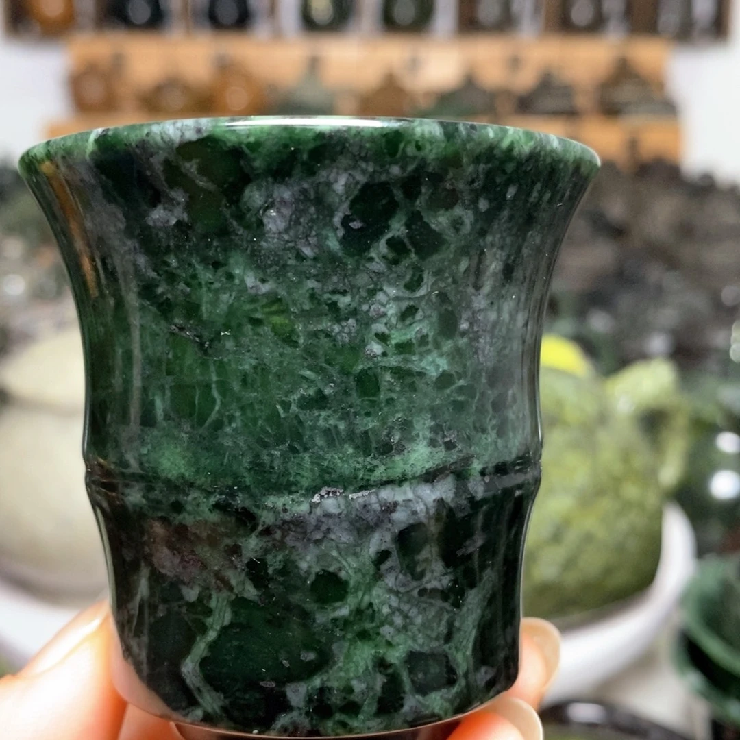 藏玉药王石福利款竹节杯100cc