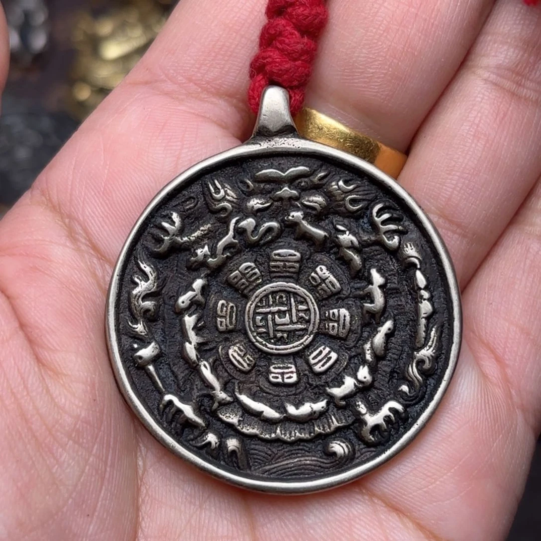 一*墨铜星月菩提吊坠项链