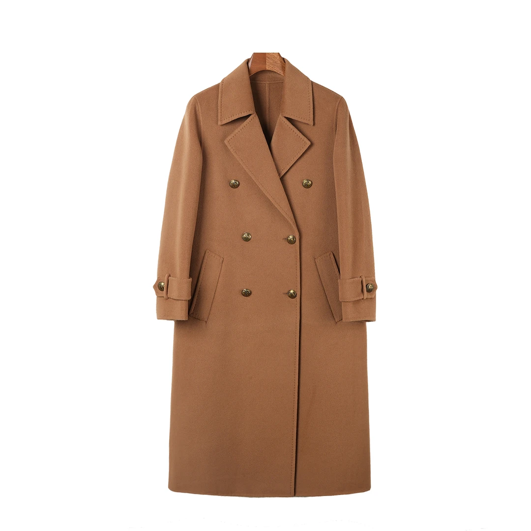 【十一专属】冬季长款双面大衣双面呢气质外套GRYZ-83060