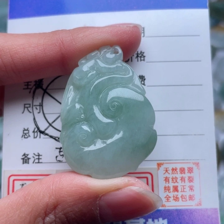 翡翠颈饰未镶嵌吊坠