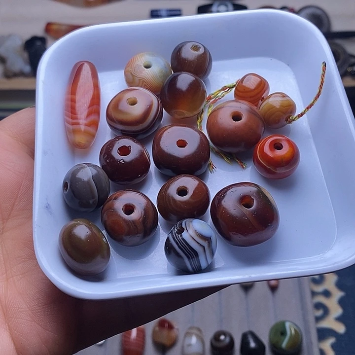 U***米玛瑙/玉髓合金颈饰