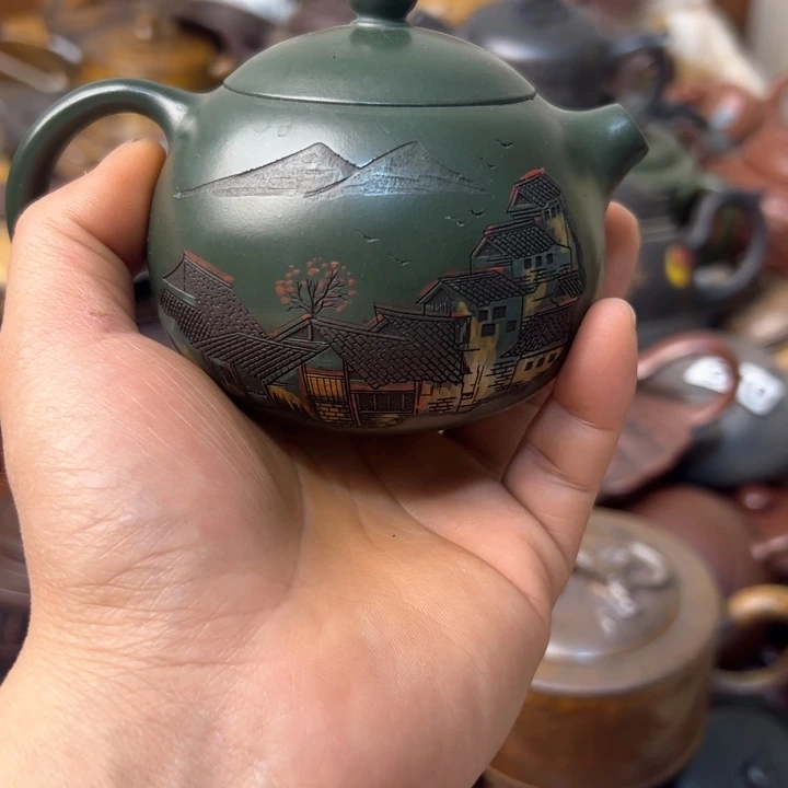 紫砂茶壶紫砂壶壶口磕碰