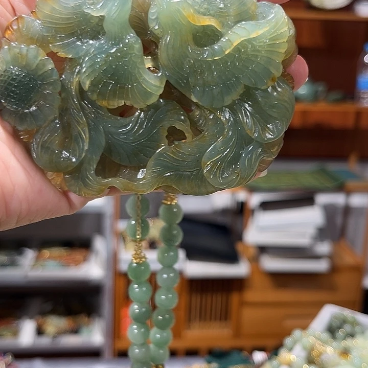 未镶嵌岫玉毛衣链