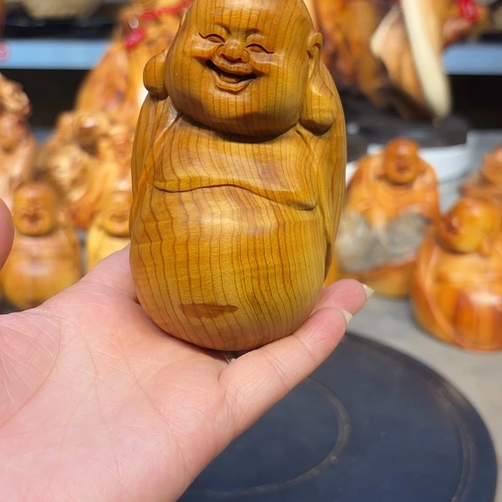 柏木太行崖柏弥勒佛