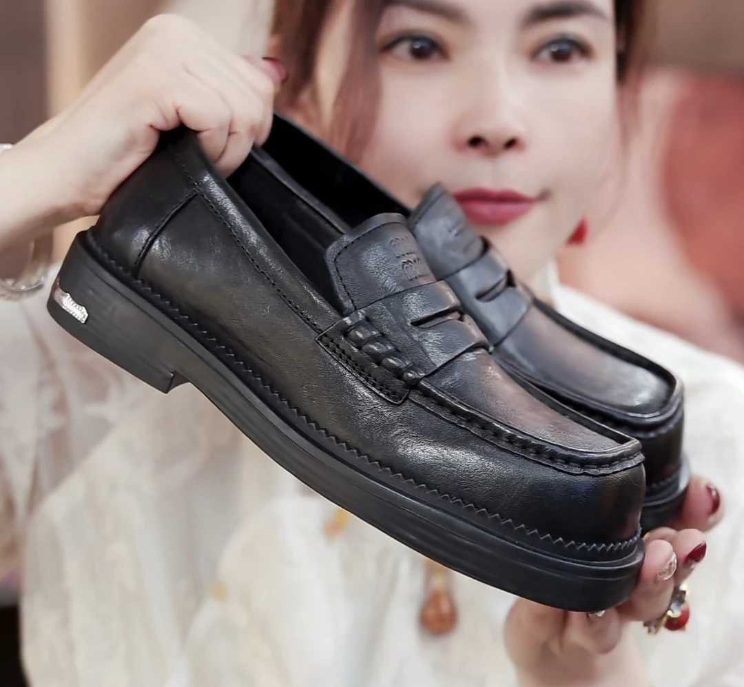 【蒙田下午茶】3公分复古纯色休闲简约乐福鞋S29S725030